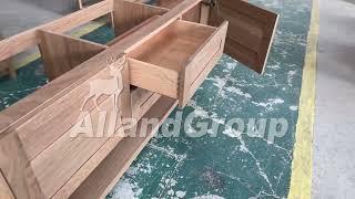 AllandCabinet Full Custom White Oak Cabinet and Dovetail Drawers Design