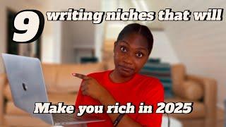 Top lucrative writing niches in 2025