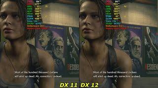 RESIDENT EVIL 3 DEMO: DX 11 vs DX 12