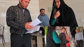Kobraa and Nourbakhsh, going to the city to receive documents and buy cement and clothes