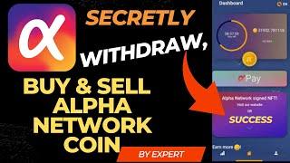 Alpha network Update - How to Withdraw, Transfer and Exchange your Alpha network coin