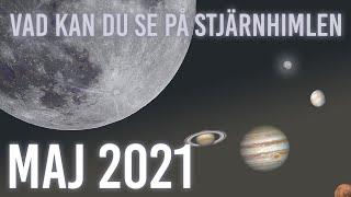 Stjärnhimlen maj 2021