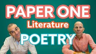 IB English - Paper One - Poetry