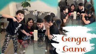 Family Fun Time playing Genga with kids and wife️️️