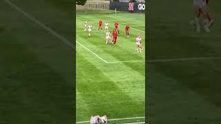 Jordan Zade Flip Throw-In Nebraska Husker Soccer #huskers #soccer #nebraska #futbol #gbr