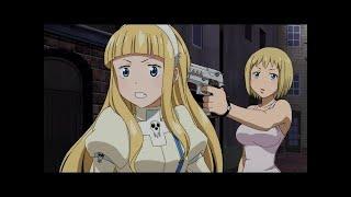 Soul Eater NOT! - Anya and Tsugumi vs Liz and Patty (English Dub)