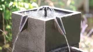 Smart Solar Square Solar Garden Fountain - Product Review Video