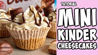 Mini Kinder Cheesecake Recipe tutorial #Shorts