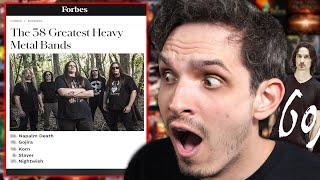 FORBES Top Metal Bands List is actually GOOD?!