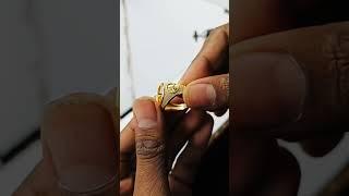 MERCEDES DESIGN GOLD RING HAND MADE DEISGN 22 K GOLD