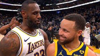 LeBron & Steph share a moment after the game ️