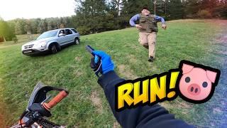 Stupid, Angry People Vs Dirt Bikers 2024 - Angry Man Chases Motorcycle!