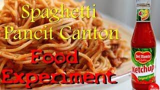 Spaghetti Pancit Canton Food Experiment