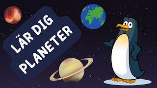 Planeter för barn | Lär dig planeter - med Pingvinen | Planets in Swedish for kids 123​⁠