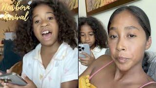 "My Dad Strong Too" Omarion & Apryl Jones Daughter Amei Gets Her 1st Cellphone! 