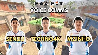 Techno4K POV w/Mzinho, Senzu + VOICE COMMS (22/1/8) CS2 FACEIT