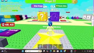 Playing roblox games with my school friends