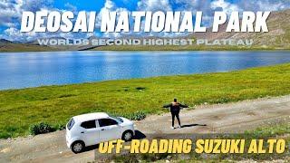 DEOSAI NATIONAL PARK ON SUZUKI ALTO | SHEOSAR LAKE | COMPLETE ROAD GUIDE #deosaiplains #sheosarlake