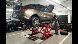 Arkana на подъемнике. Что скрывают пластиковые накладки Renault после 2-х лет эксплуатации?