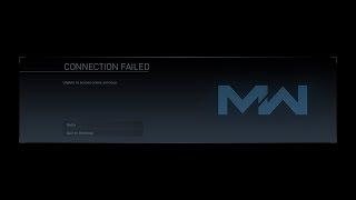 MODERN WARFARE CONNECTION FAILED PC! Unable to access online services.