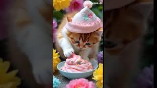 trending video Cat ASMR: The Slime Cream Chronicles #trending