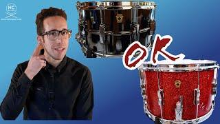 Can you hear the difference between a wood and metal snare drum?