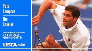 Pete Sampras vs. Jim Courier Extended Highlights | 1995 US Open Semifinal