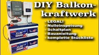 ️ DIY Solaranlage mit 5kWh Speicher | Schaltplan, Stückliste | michaswerkstatt