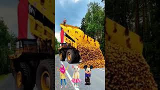 Dozer truck passing with future technology  #viralshorts #shorts #vfx #shortsfeed #shortsyoutube