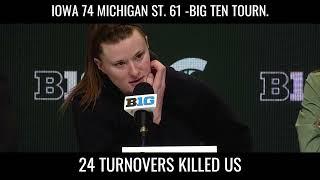 Michigan State Has 24 Turnovers In Loss To Iowa #hawkeyes