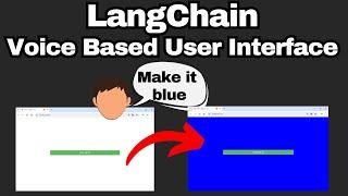 LangChain - Change UI with your Voice (Full stack App)