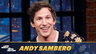 Andy Samberg Debuts A Grosser Look, Roasts Seth, Seth's Dog Frisbee and the Charmin Bears