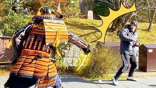 #94 SAMURAI Statue Prank in Kyoto Japan | Awesome Traveler reactions Mannequin prank Kiyomizu Temple