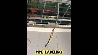 Labeling Pipes || Tagging MEP Parts || Labeling Trunking || Labeling MEP Above Ceiling