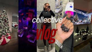 collective vlog  : decorating for christmas , celebrating friends, back day routine + more