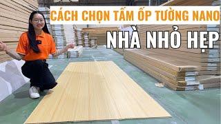 Nhà nhỏ hẹp dùng mẫu tấm nhựa ốp tường nano nào vừa đẹp vừa sang | Tấm ốp tường nano | Haroma