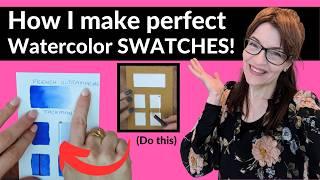 The Secret to Great Swatches (Watercolor Painting)