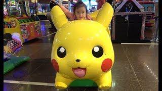 ABCkidTV Misa with Picachu and Toys Car Indoor playground for children - Video for kids