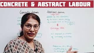 CONCRETE AND ABSTRACT LABOUR |POLITICAL ECONOMY | EKM |