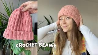 CROCHET BEANIE | easiest beginner friendly tutorial