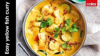 Easy yellow fish curry