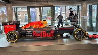 Max Verstappen Official Shop in Swalmen, Netherlands with the REAL Red Bull RB12! A quick impression