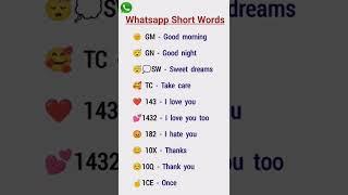 Whatsapp chatting short words #whatsappchatting #shorts