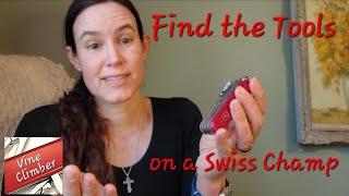 How to easily find all the tools on a Victorinox Swiss champ