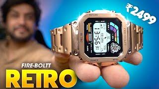 Budget Smartwatch with *RETRO* Looks! ️ Fire-Boltt Retro Smartwatch Review