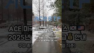 ACE 미국배당다우존스 25년 1월 배당 지급 안내