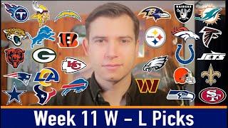 5 Mismatches & 9 Fair Fights | NFL Week 11 Win/Loss Picks