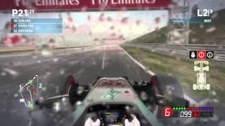 F1 2014 - AlexZAfro Dry Tyres On Wet Track Challenge Fail