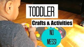 No Mess Toddler Crafts and Activities! | Amiyrah from Millennial Moms