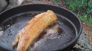 Perch preparing and cooking